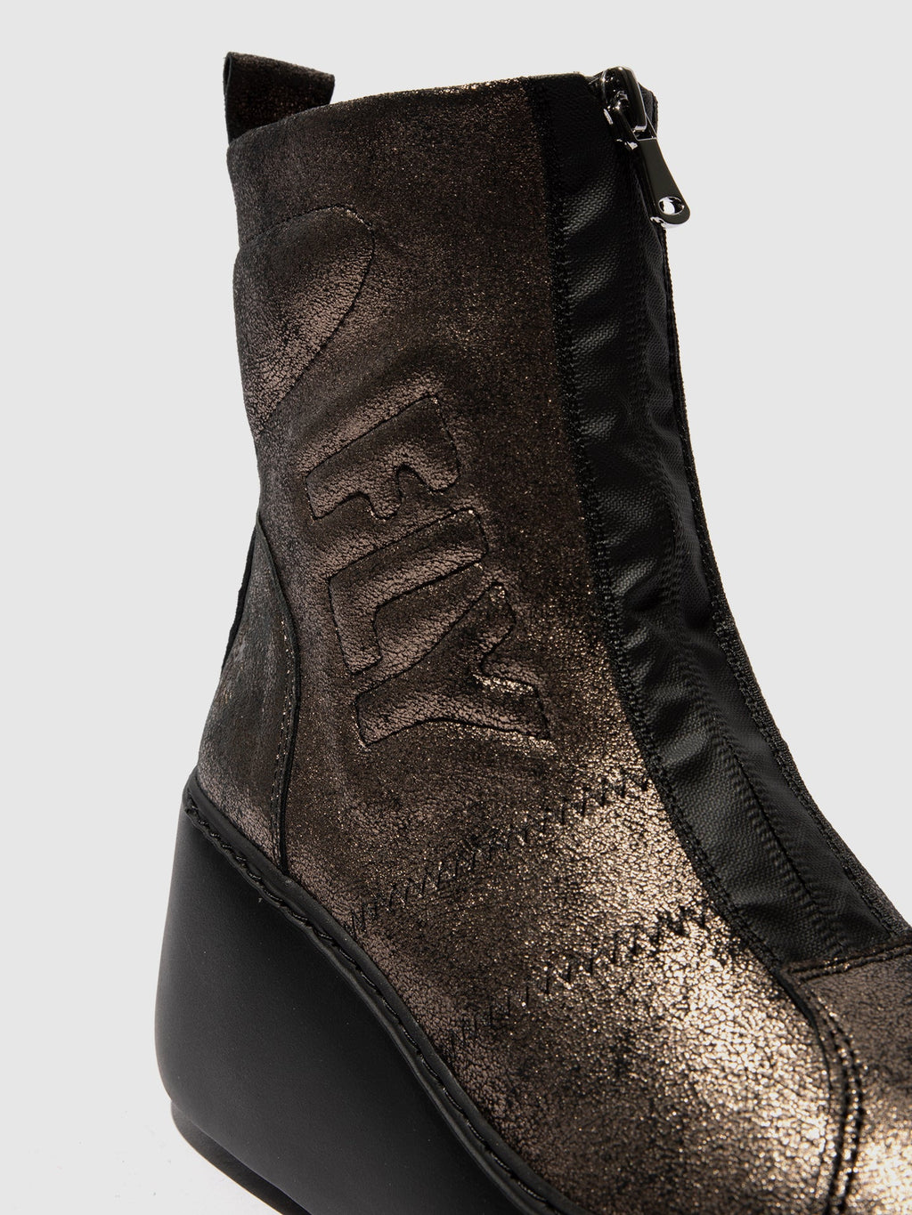 Zip Up Ankle Boots DRIM646FLY COOL GRAPHITE