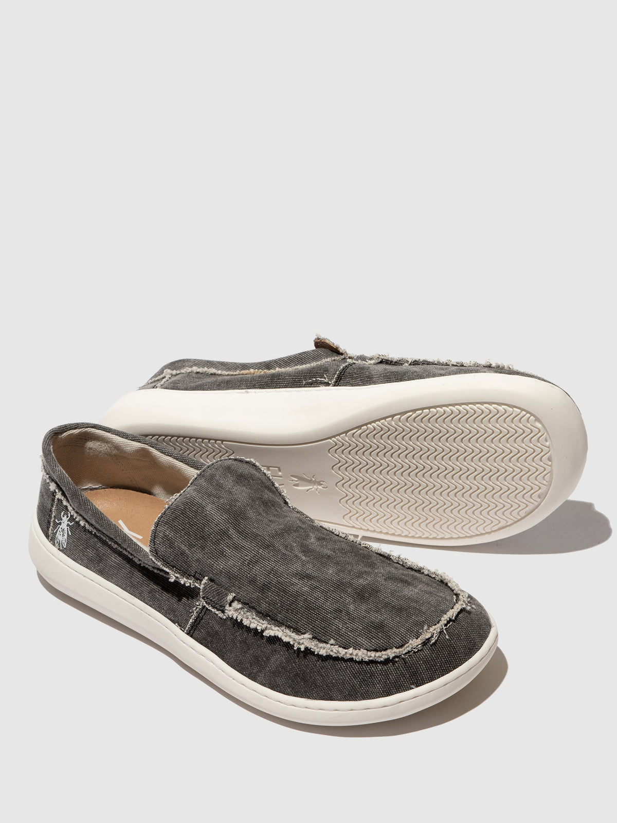 Slipper COFY669FLY SCHWARZ mit runder Zehenpartie