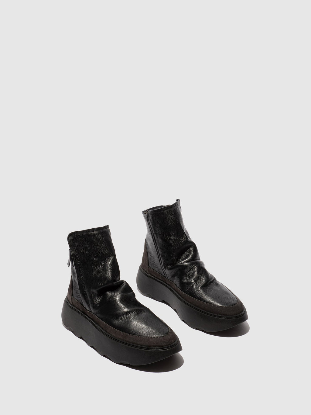Zip Up Ankle Boots FABY728FLY BLACK/DIESEL