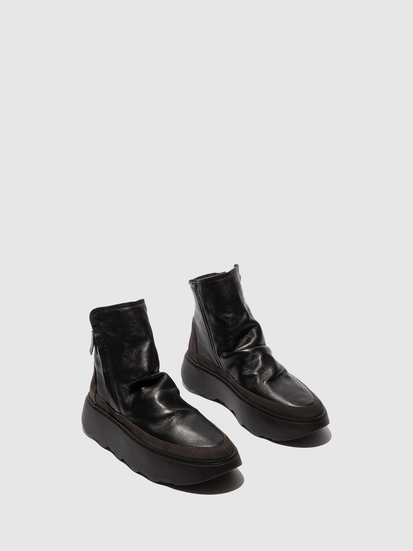Zip Up Ankle Boots FABY728FLY BLACK/DIESEL