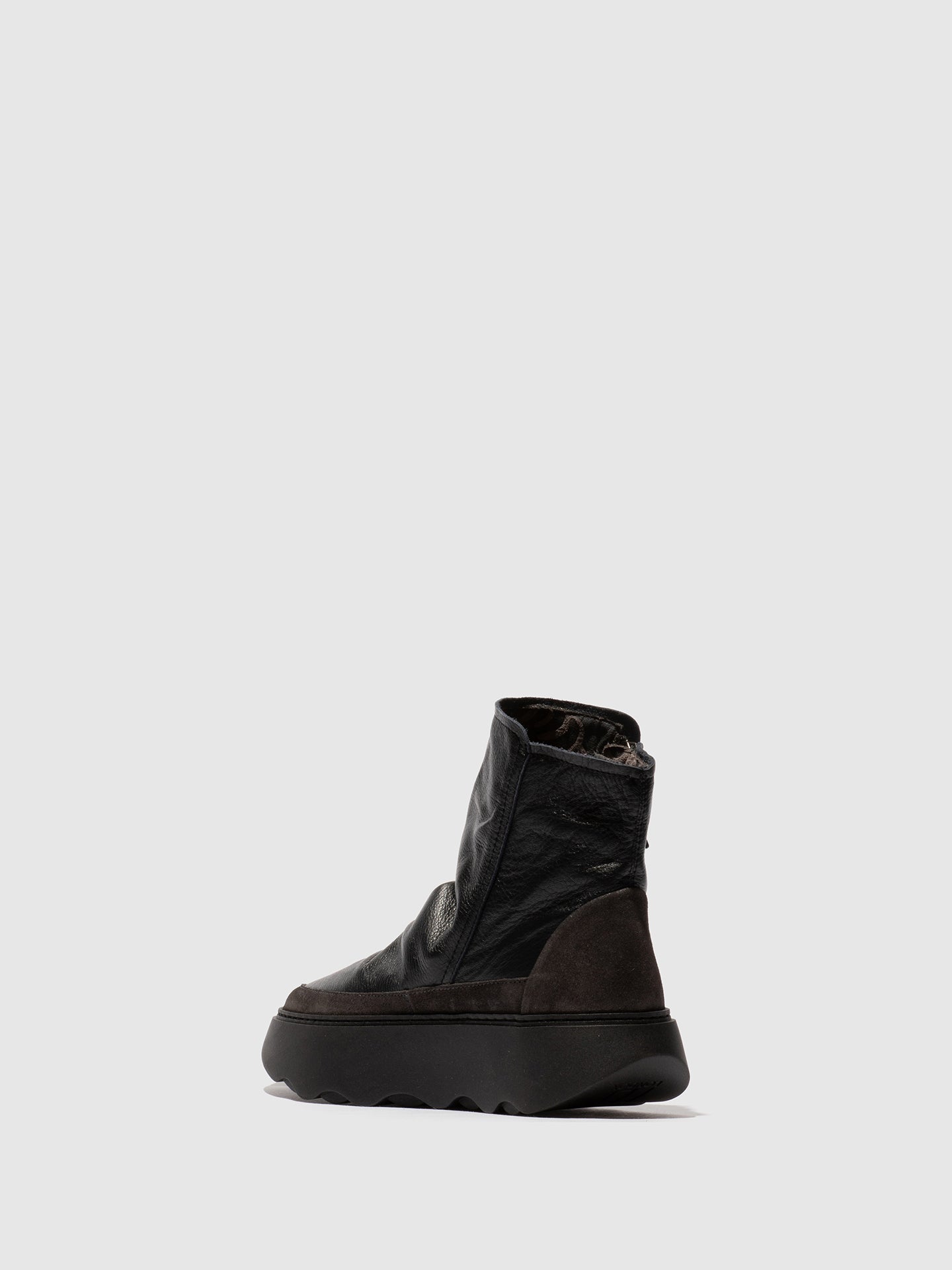 Zip Up Ankle Boots FABY728FLY BLACK/DIESEL