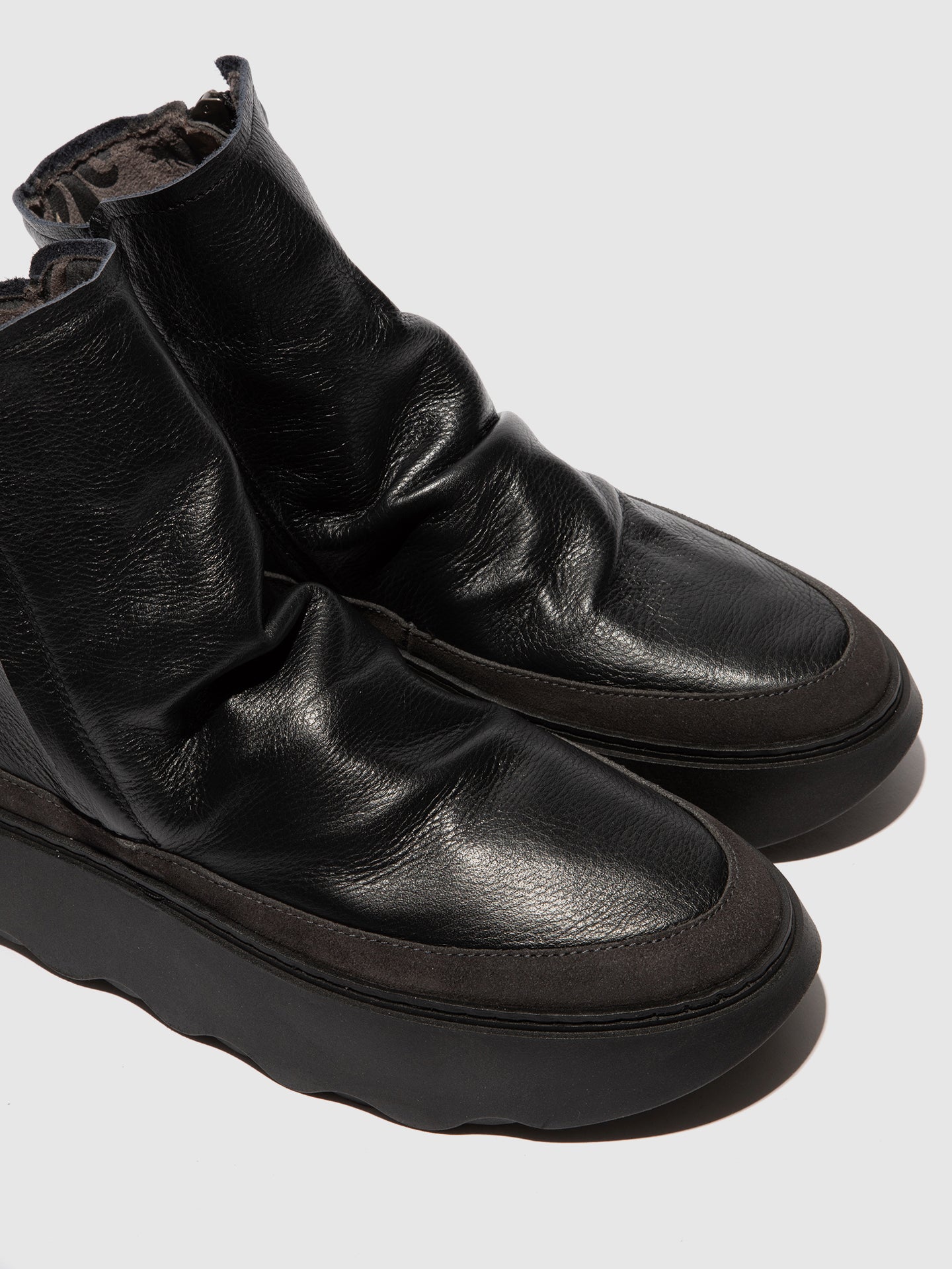 Zip Up Ankle Boots FABY728FLY BLACK/DIESEL