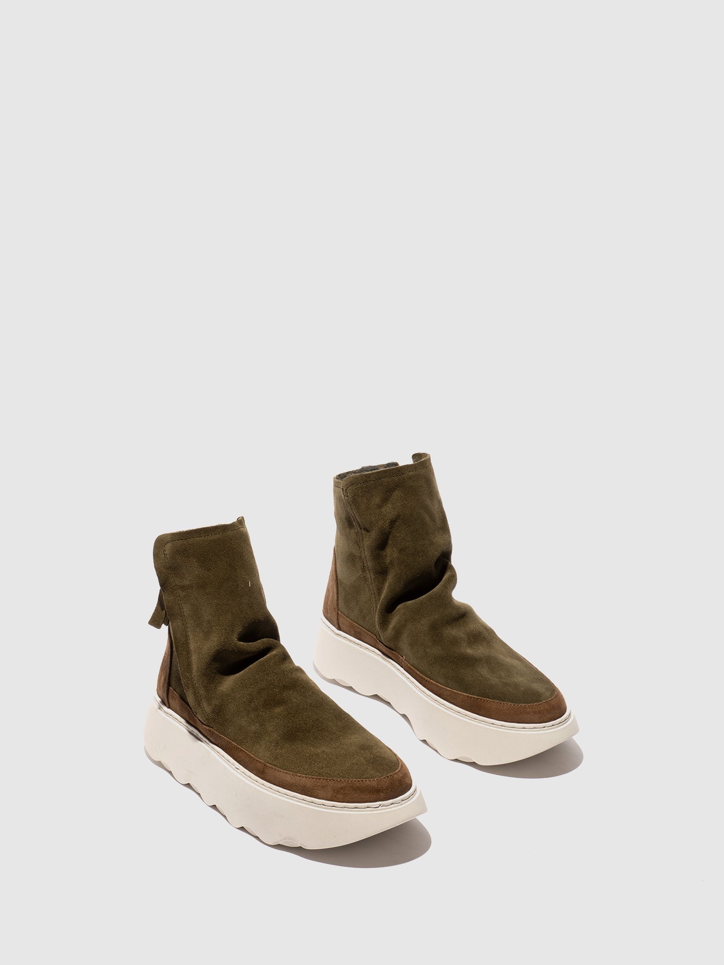 Zip Up Ankle Boots FABY728FLY ASPEN/ELEPHANT