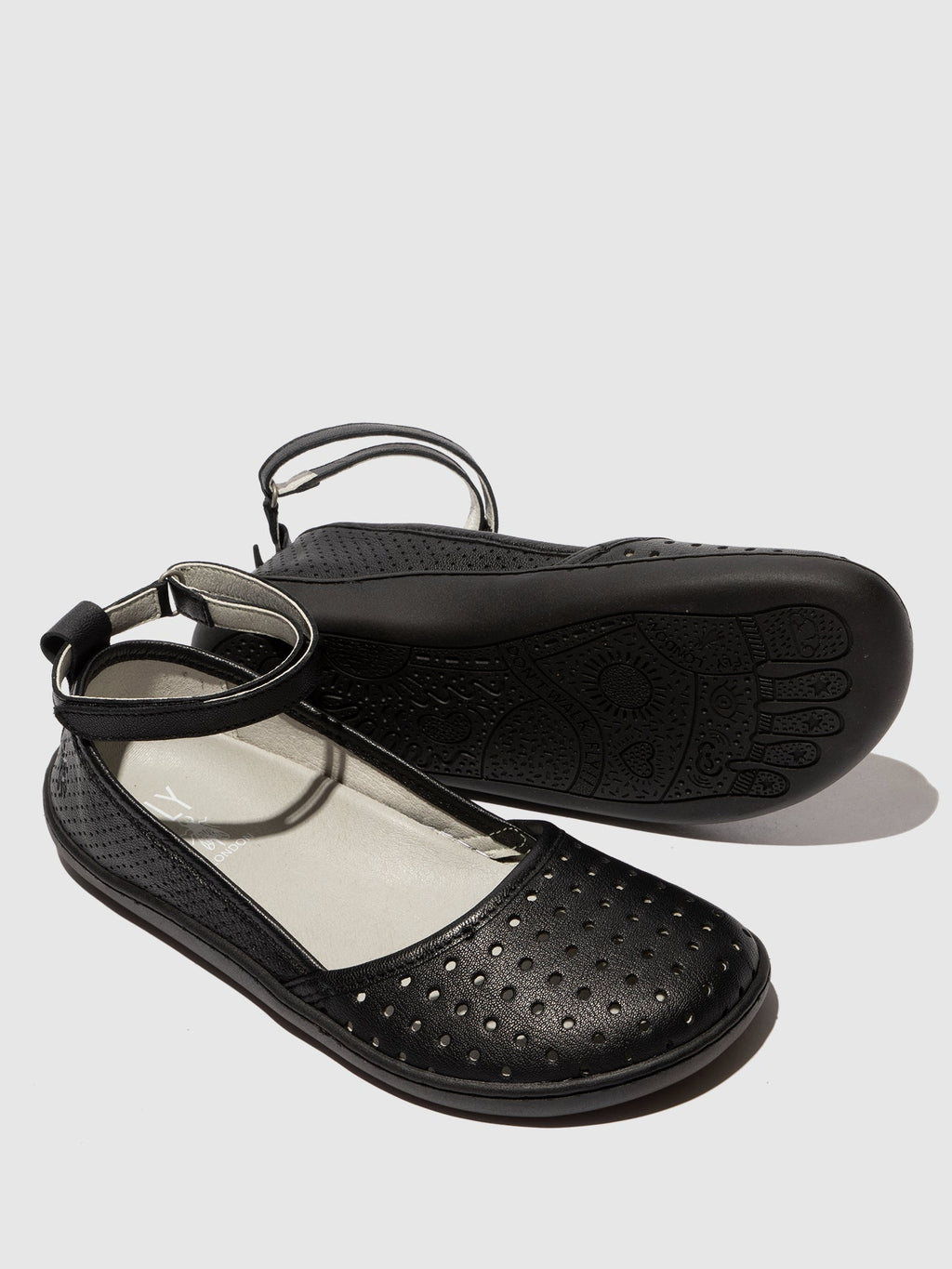 Velcro Shoes NICH753FLY BLACK