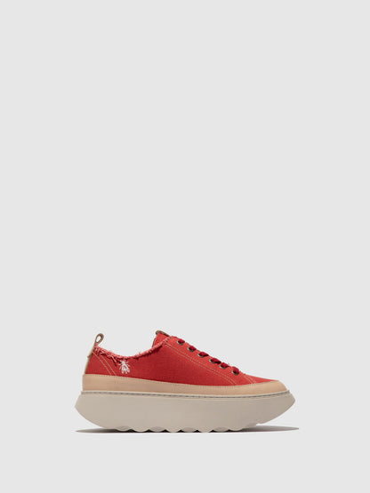 Schnürsneaker FEBY758FLY ROT/NATUR