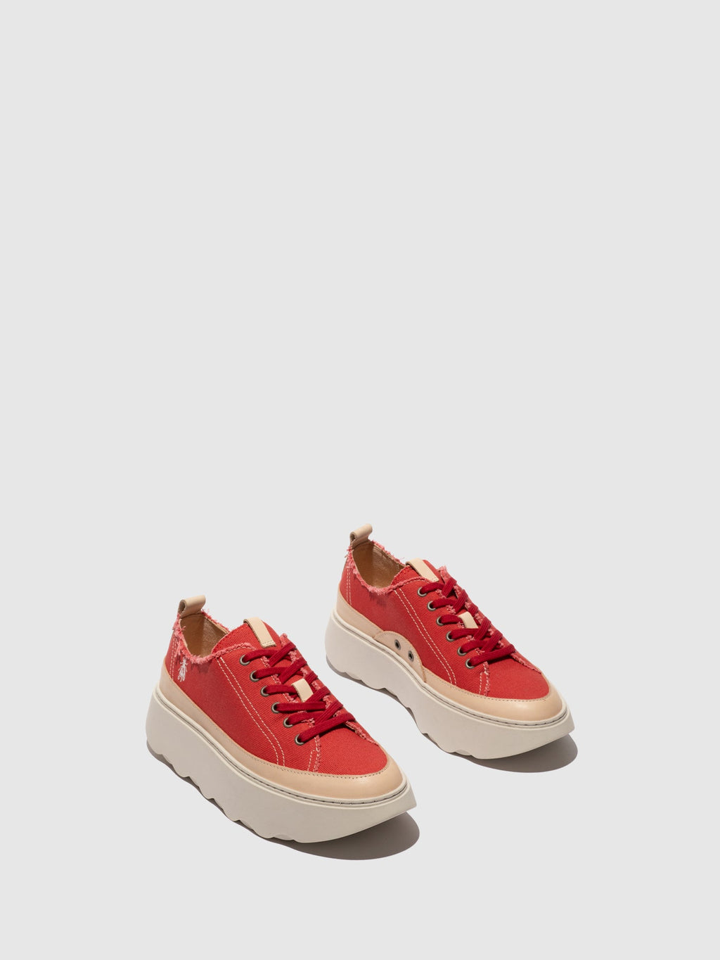 Lace-up Trainers FEBY758FLY RED/NATURAL