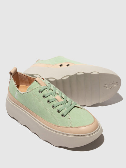 Schnür-Turnschuhe FEBY758FLY MINT/NATURAL