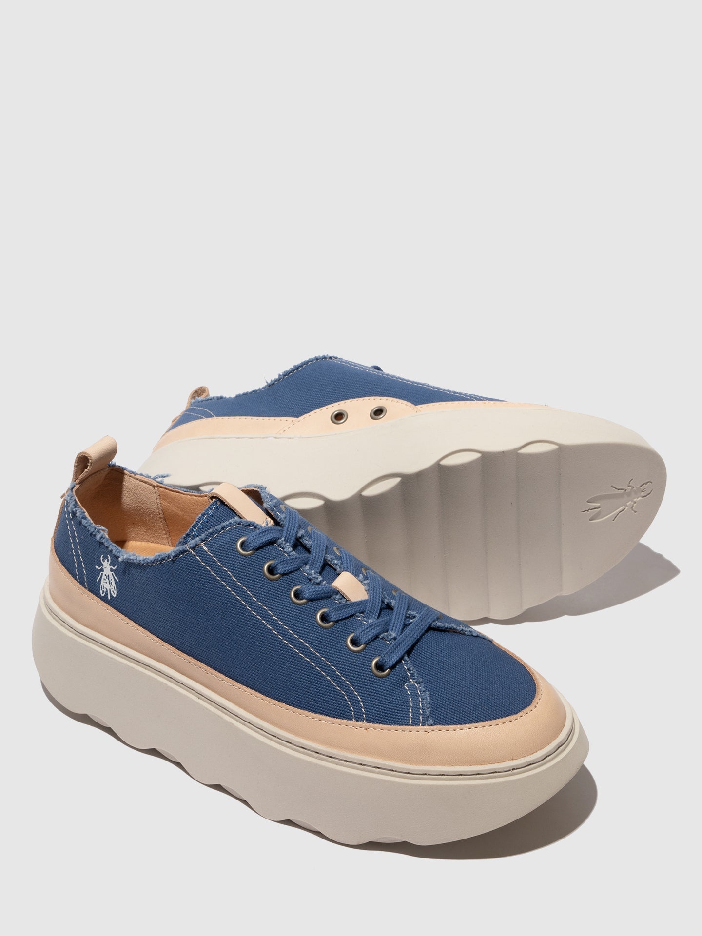 Lace-up Trainers FEBY758FLY JEANS/NATURAL