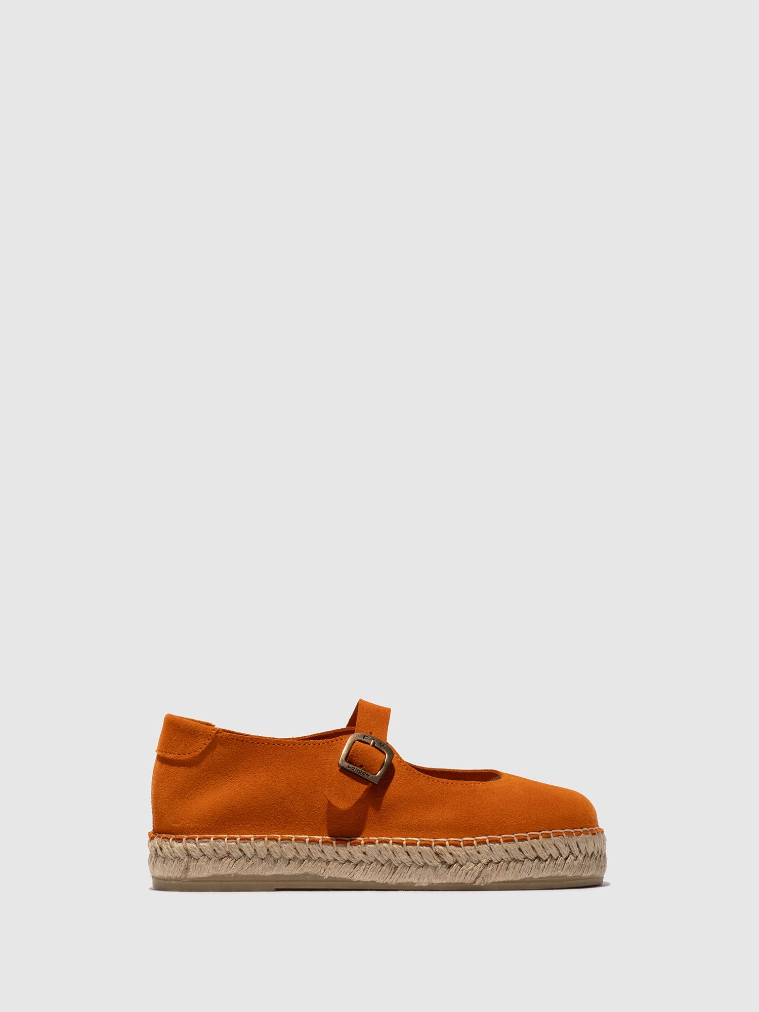 Round Toe Espadrilles SOIK554FLY SUEDE ORANGE