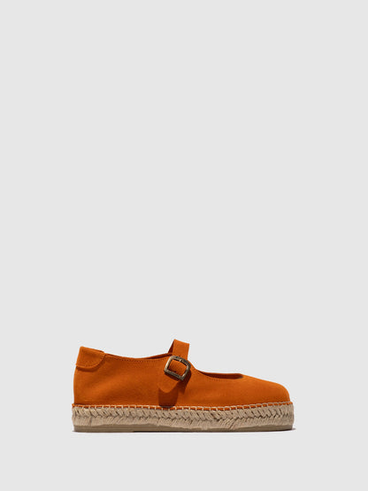 Runde Espadrilles SOIK554FLY WILDLEDER ORANGE