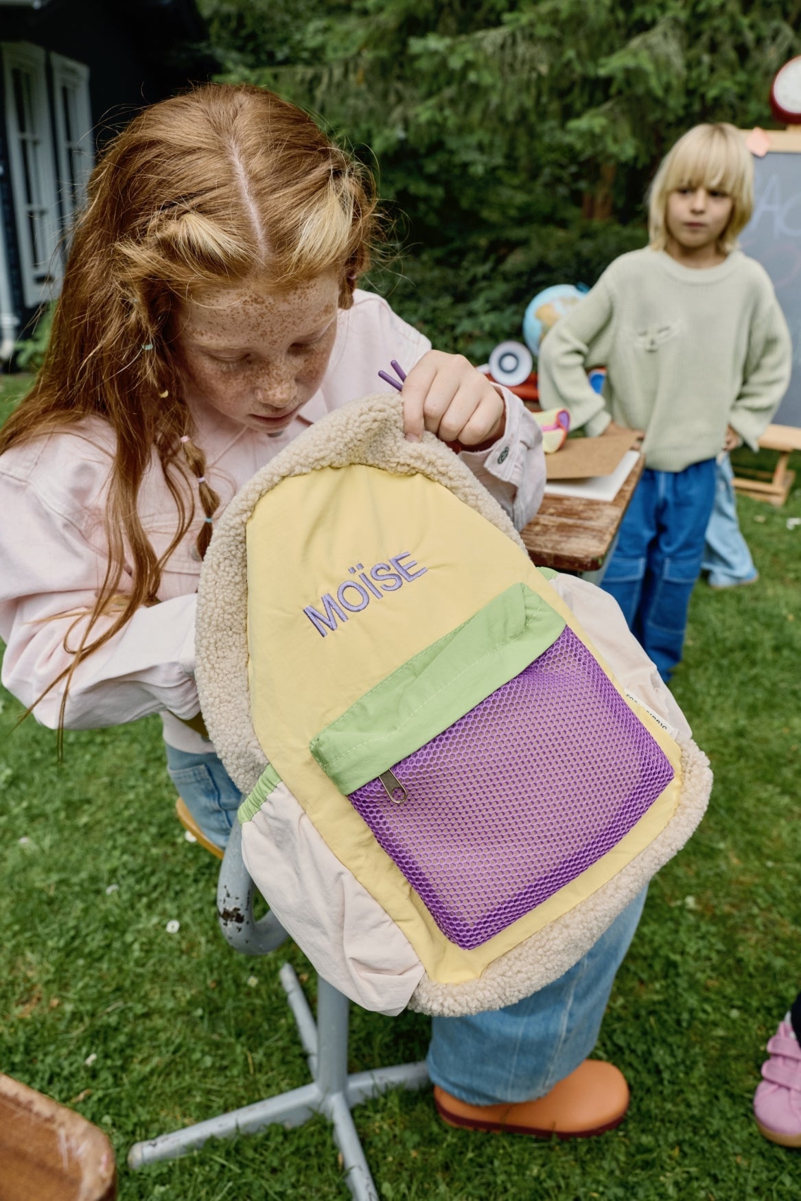 Patchwork Midi Backpack | Butter Yellow