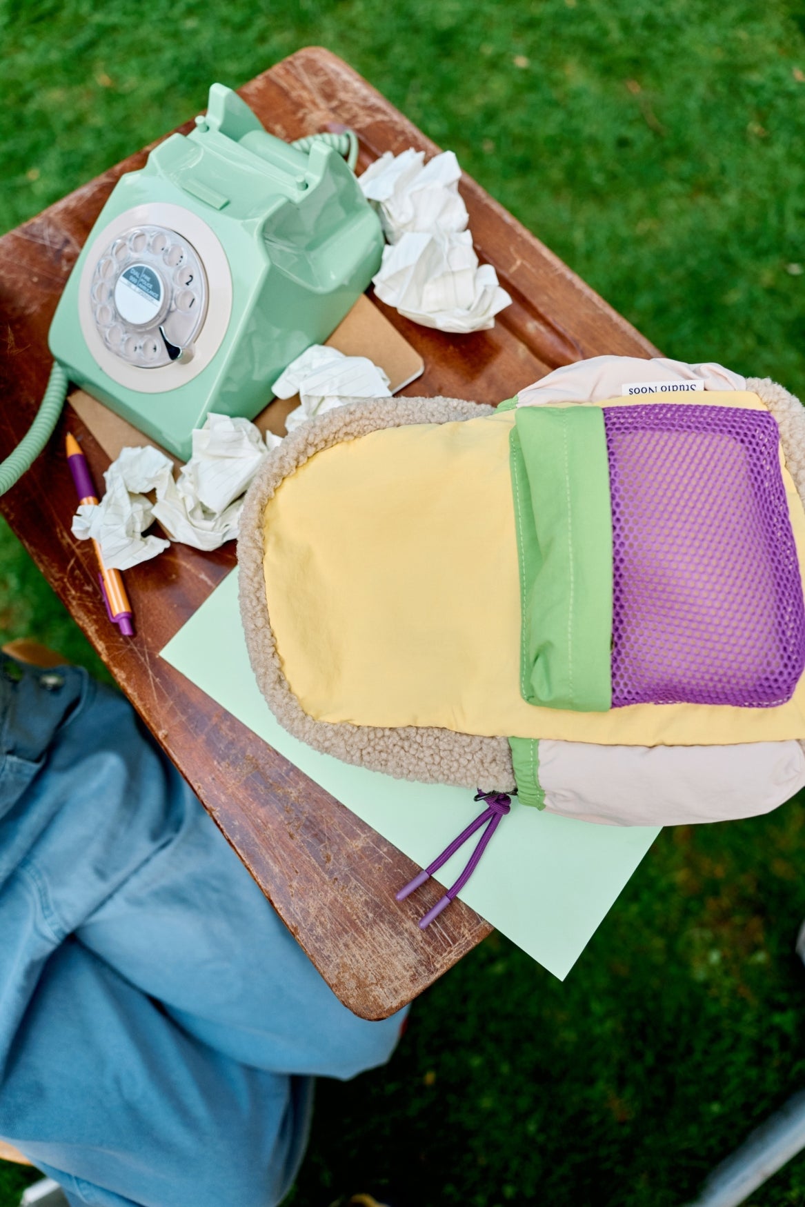 Patchwork Mini Backpack | Butter Yellow
