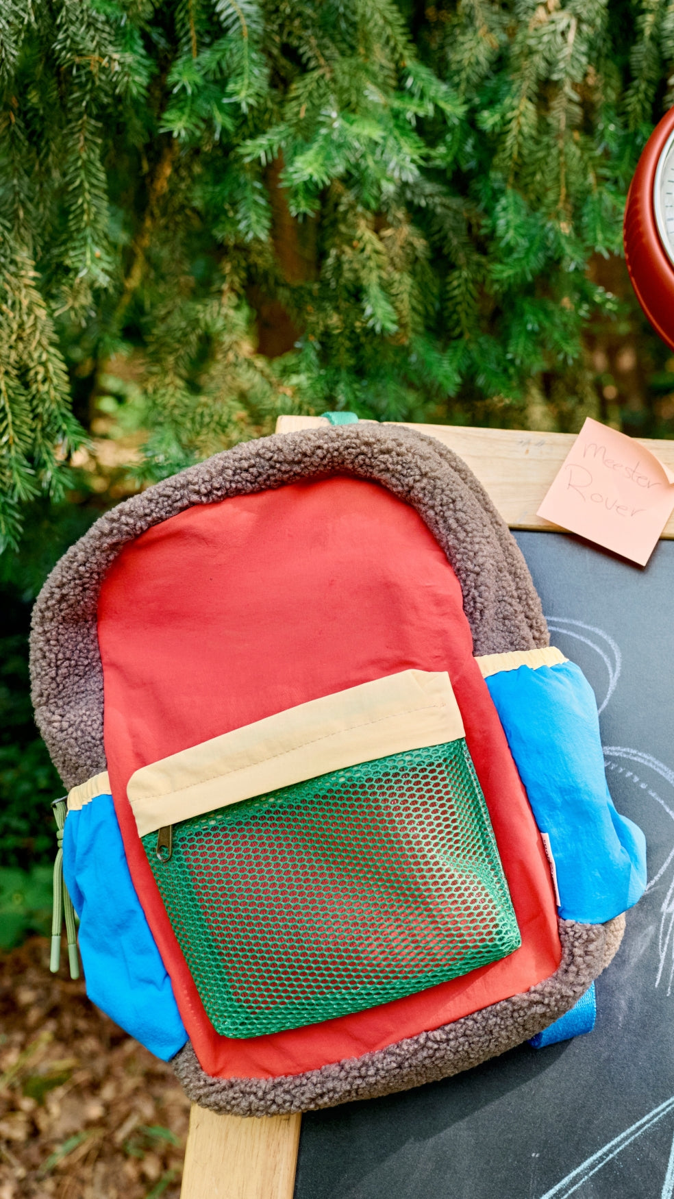 Patchwork Mini Backpack | Fiery Red