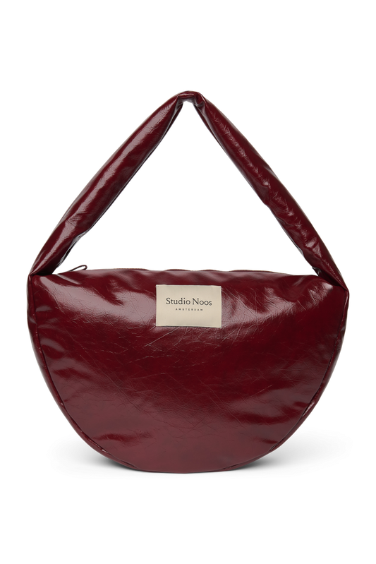 Vegan Leather Cross Body Bag | Burgundy