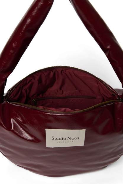 Vegan Leather Cross Body Bag | Burgundy