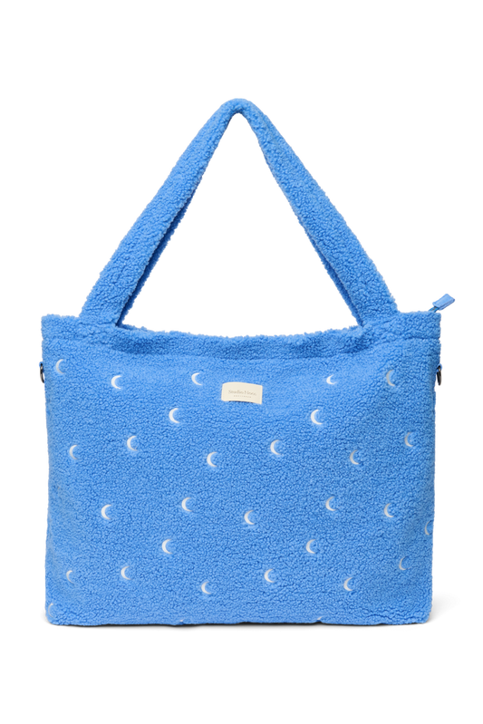 Teddy Diaper Bag | Light Blue Moon