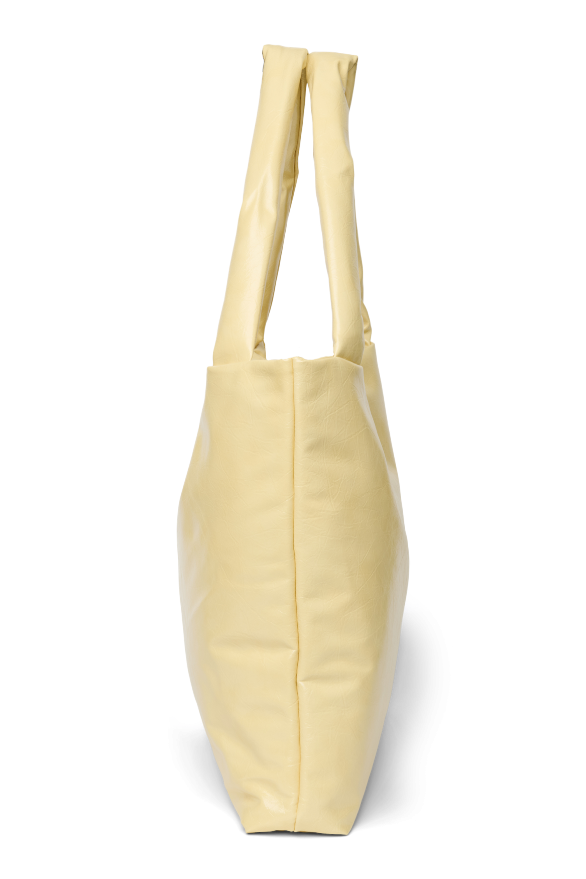 Vegan Leather Mom Bag | Butter Yellow
