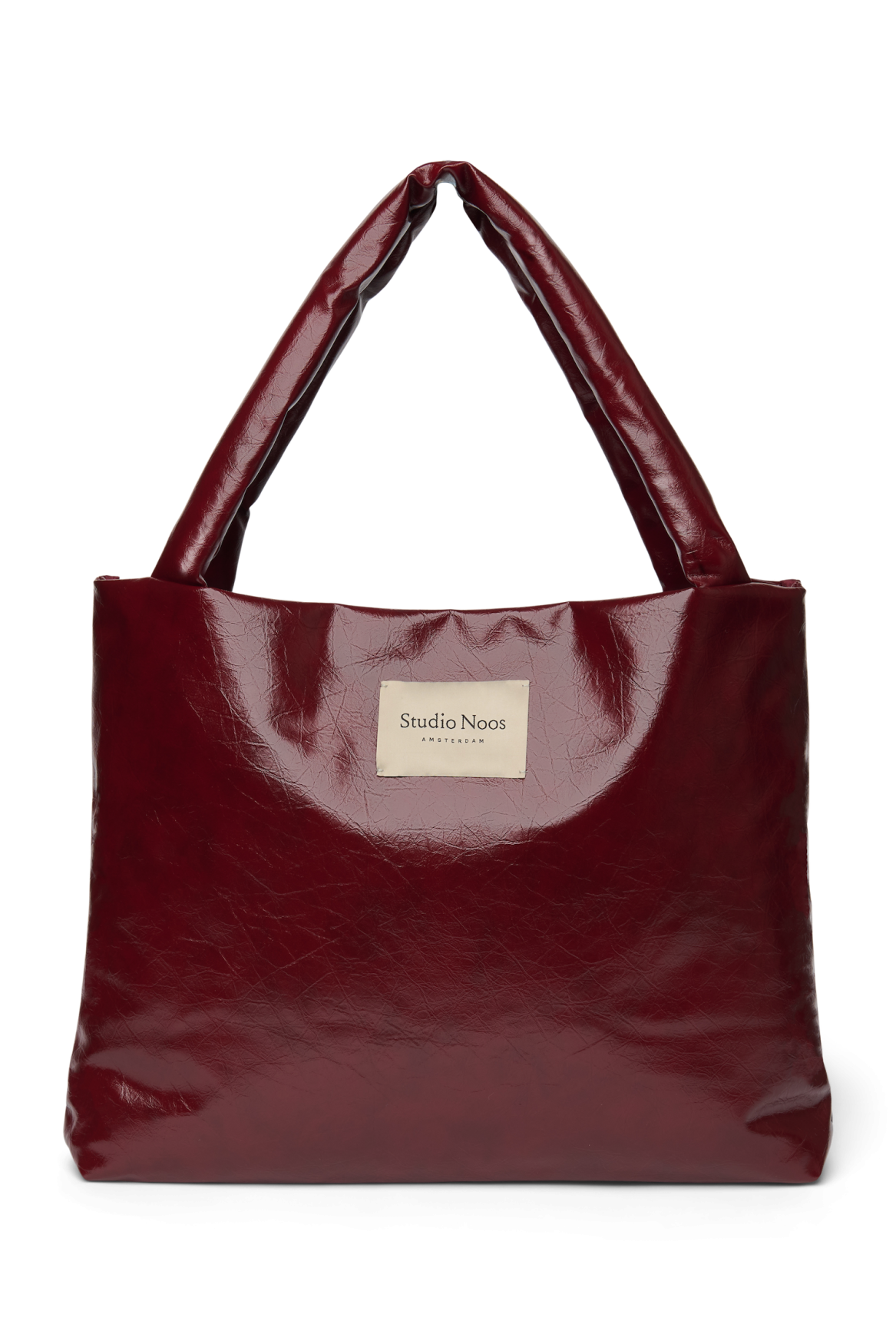 Vegan Leather Mom Bag | Burgundy