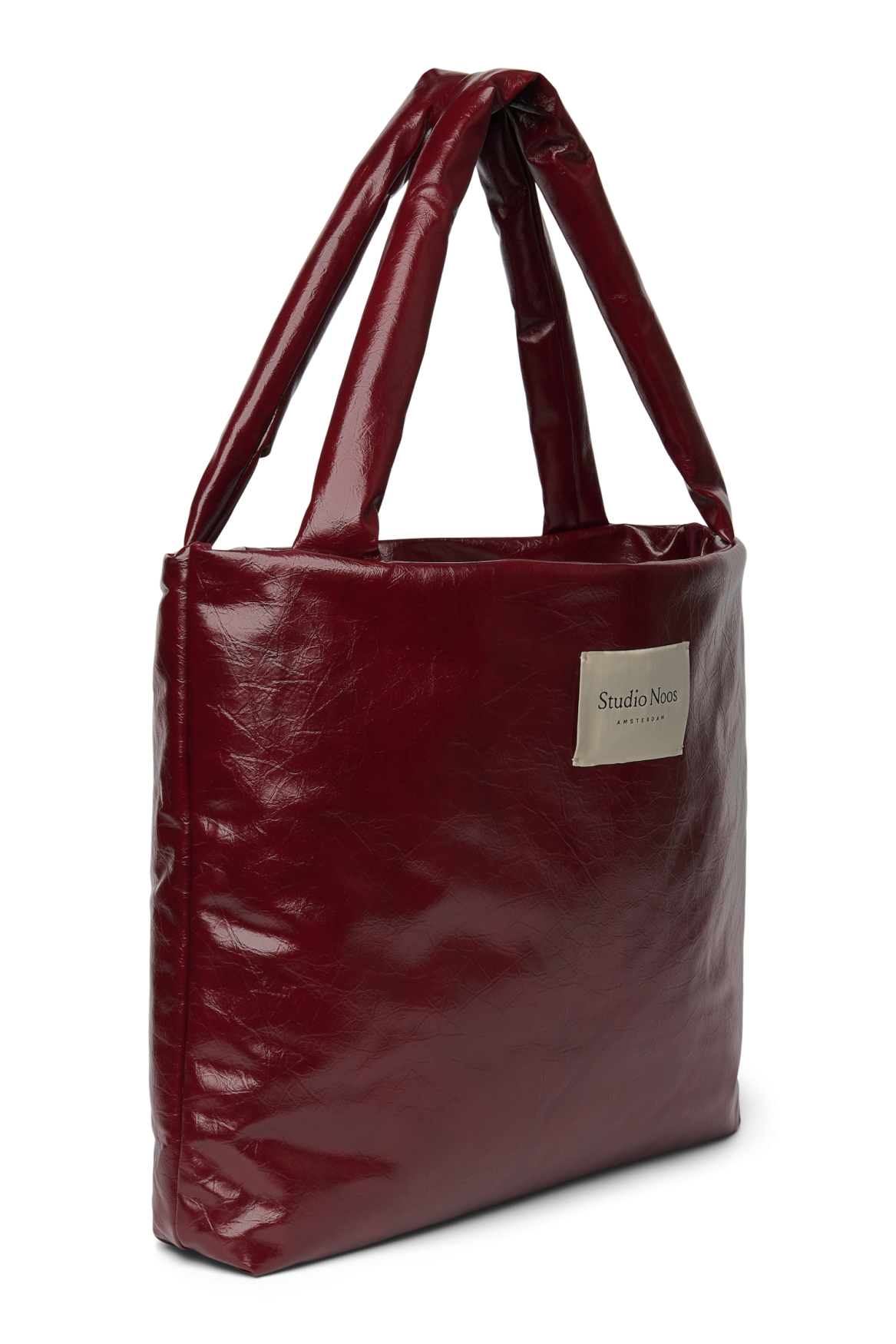 Vegan Leather Mom Bag | Burgundy