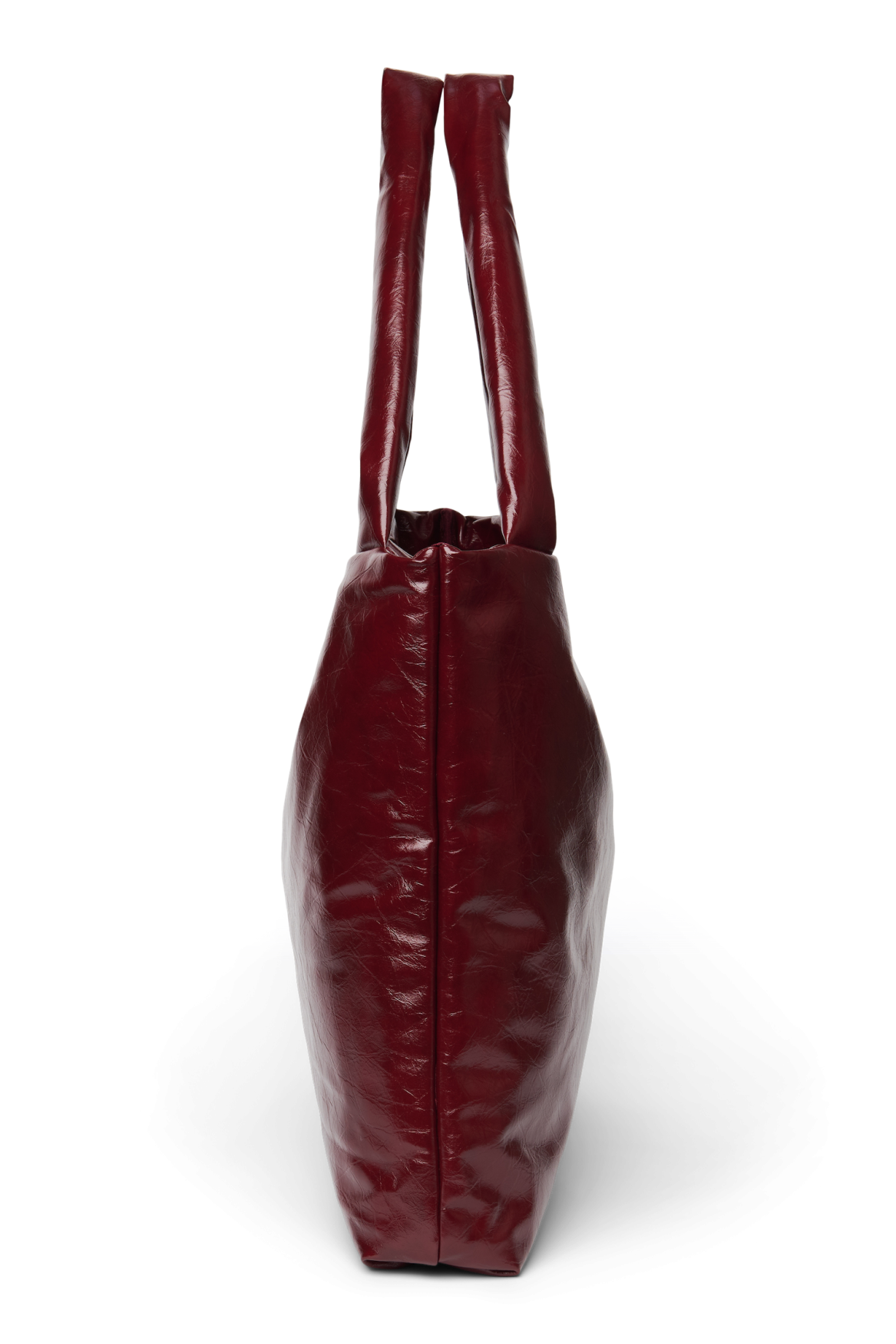 Vegan Leather Mom Bag | Burgundy