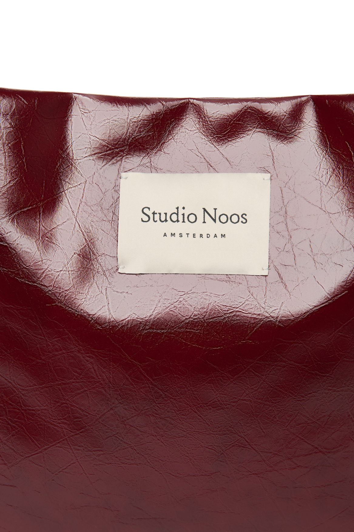 Vegan Leather Mom Bag | Burgundy