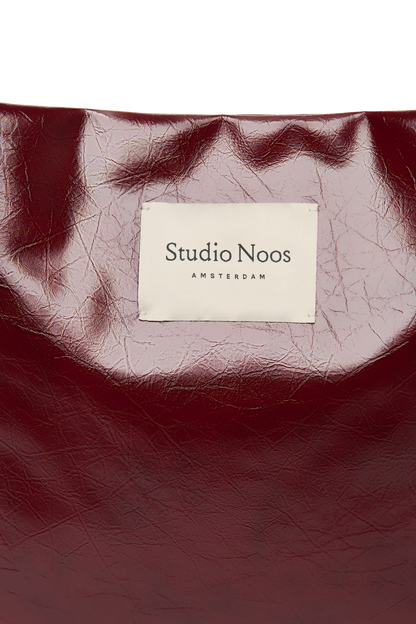 Vegan Leather Mom Bag | Burgundy