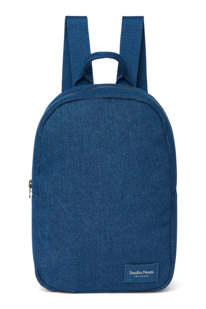 Denim Mini Backpack | Dark Blue