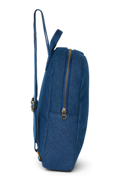 Denim Mini Backpack | Dark Blue