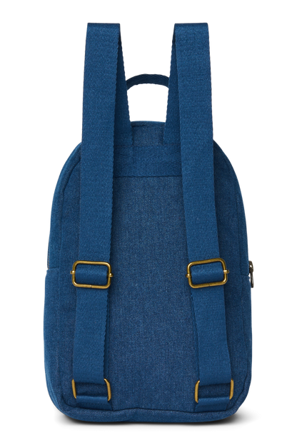 Denim Mini Backpack | Dark Blue