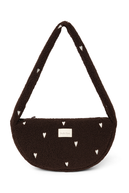 Teddy Mini Cross Body Bag | Chocolate Hearts