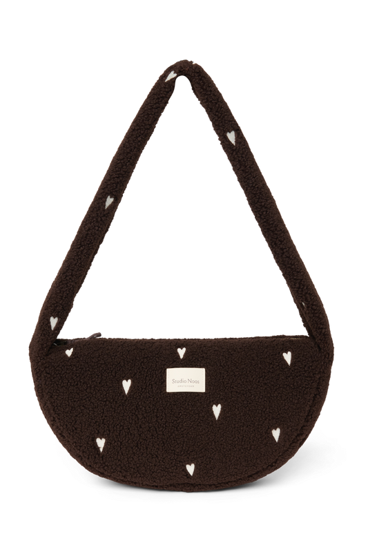 Teddy Mini Cross Body Bag | Chocolate Hearts