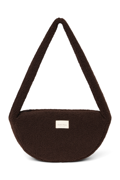 Teddy Mini Cross Body Bag | Chocolate
