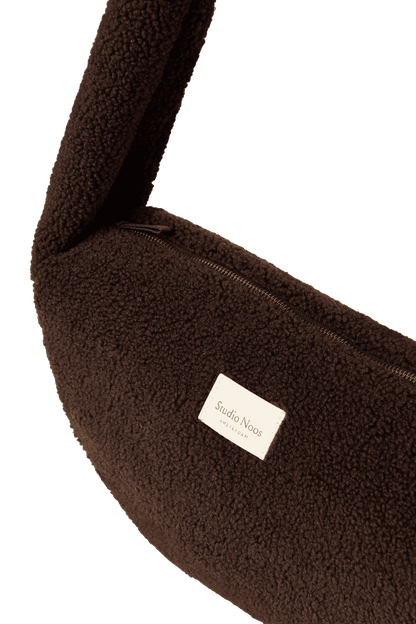 Teddy Mini Cross Body Bag | Chocolate