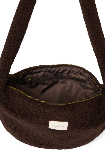 Teddy Mini Cross Body Bag | Chocolate