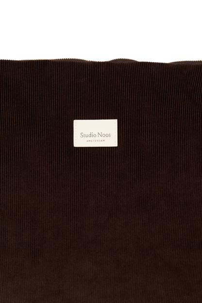 Rib Puffy Diaper Bag | Dark Brown
