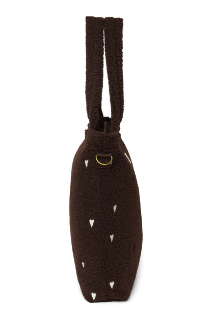 Teddy Diaper Bag | Chocolate Hearts