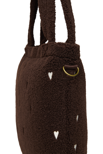 Teddy Diaper Bag | Chocolate Hearts
