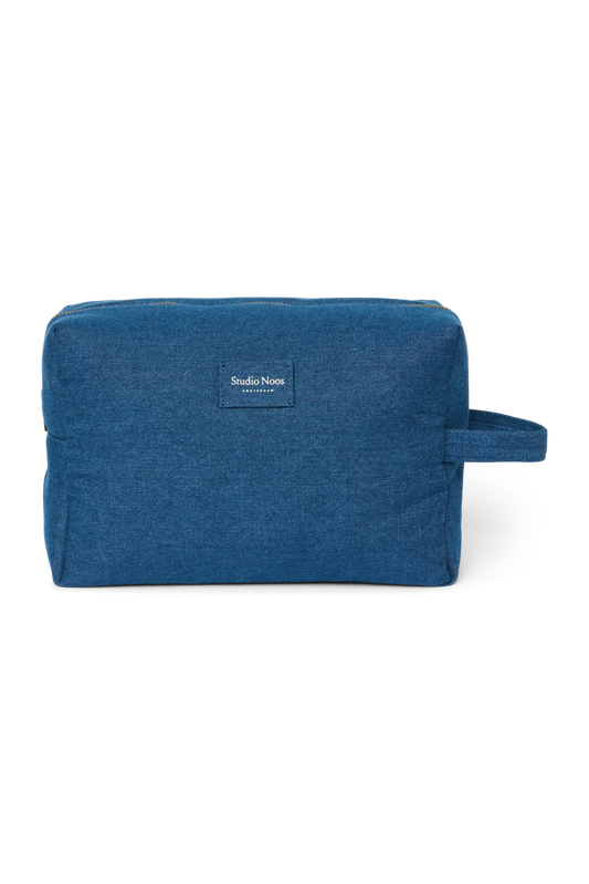 Denim Toiletry Bag | Dark Blue