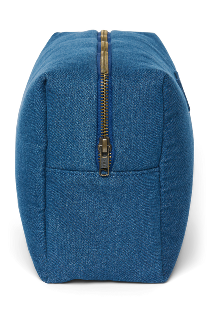 Denim Toiletry Bag | Dark Blue