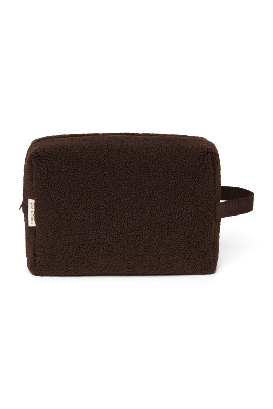 Teddy Toiletry Bag | Chocolate