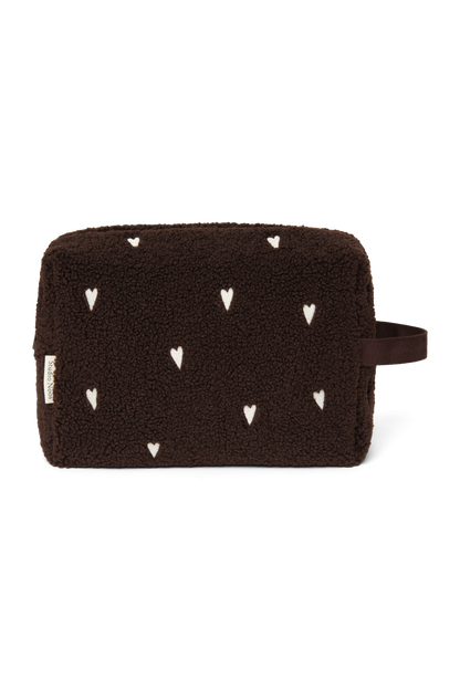 Teddy Toiletry Bag | Chocolate Hearts