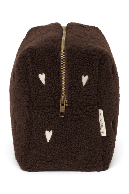 Teddy Toiletry Bag | Chocolate Hearts