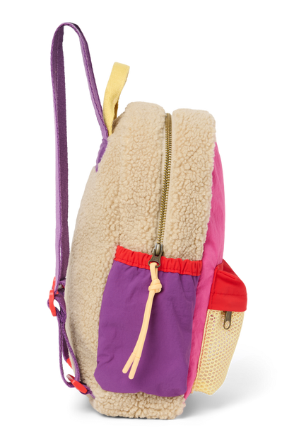 Patchwork Mini Backpack | Bright Pink