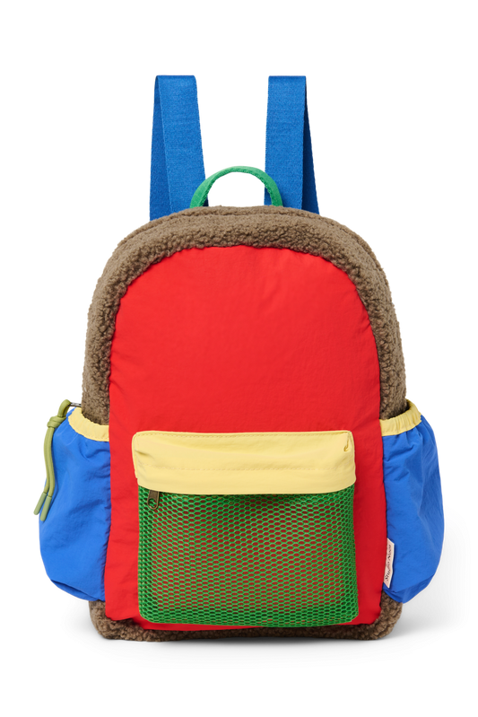 Patchwork Midi Backpack | Fiery Red
