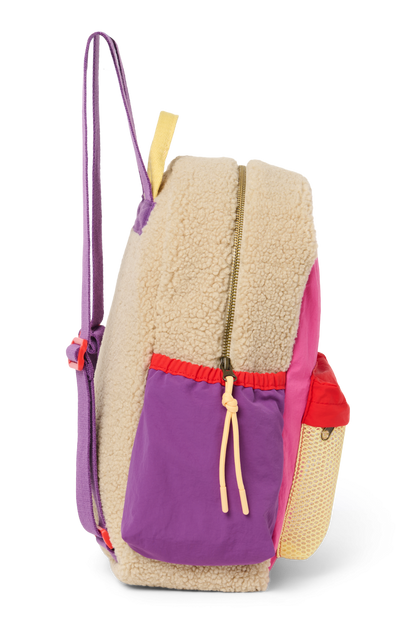 Patchwork Midi Backpack | Bright Pink