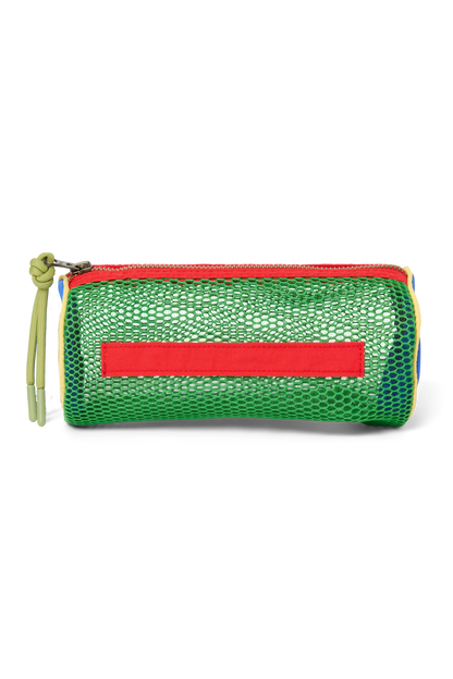 Patchwork Pencil Case | Fiery Red