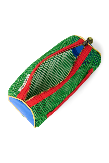 Patchwork Pencil Case | Fiery Red