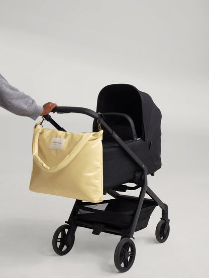 Vegan Leather Diaper Bag | Butter Yellow