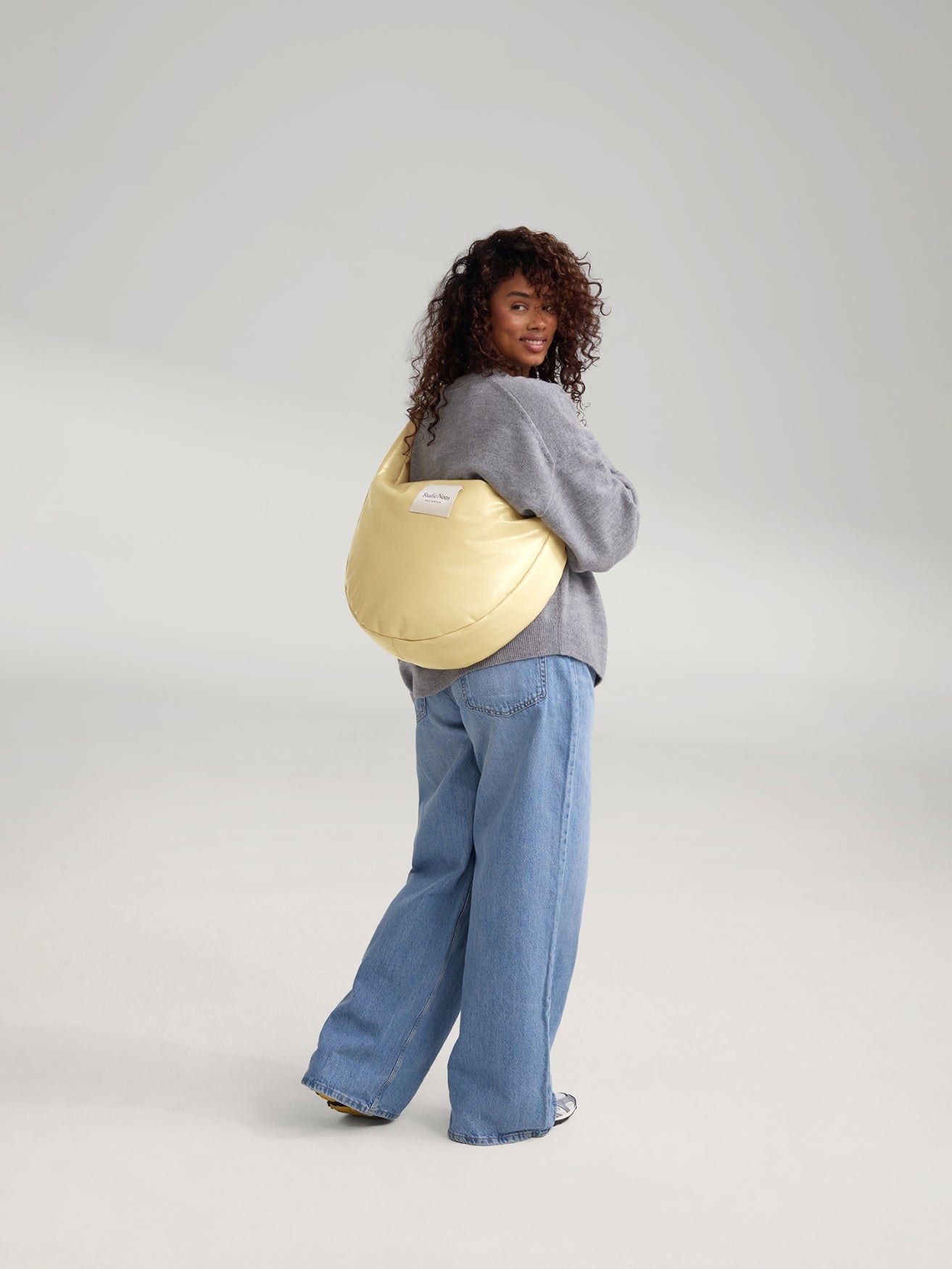Vegan Leather Cross Body Bag | Butter Yellow