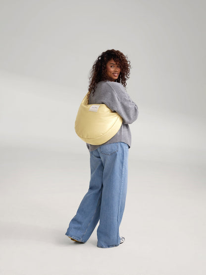 Vegan Leather Cross Body Bag | Butter Yellow